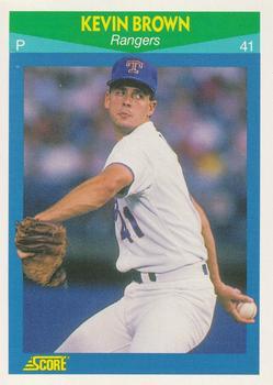 #28 Kevin Brown - Texas Rangers - 1990 Score Rising Stars Baseball