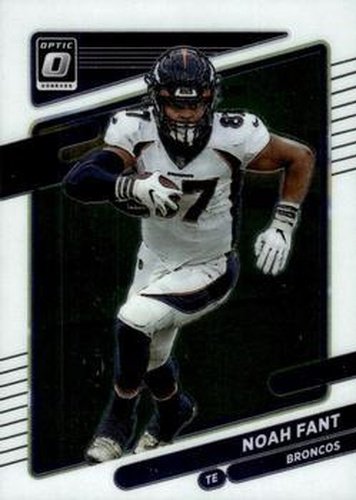 #28 Noah Fant - Denver Broncos - 2021 Donruss Optic Football