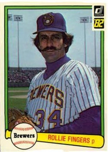 #28 Rollie Fingers - Milwaukee Brewers - 1982 Donruss Baseball