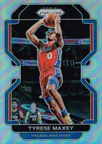 #28 Tyrese Maxey - Philadelphia 76ers - 2021-22 Panini Prizm - Silver Basketball