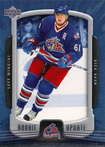 #28 Rick Nash - Columbus Blue Jackets - 2005-06 Upper Deck Rookie Update Hockey