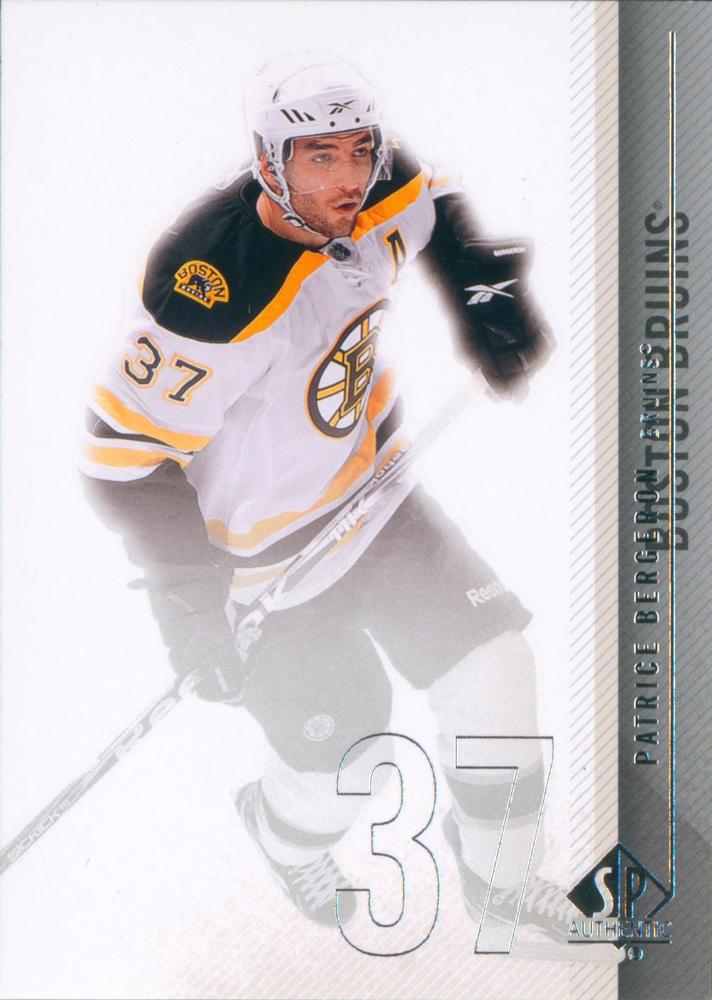 #28 Patrice Bergeron - Boston Bruins - 2010-11 SP Authentic Hockey