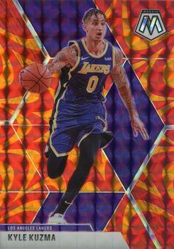 #28 Kyle Kuzma - Los Angeles Lakers - 2019-20 Panini Mosaic - Reactive Orange Basketball