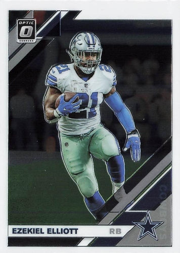 #28 Ezekiel Elliott - Dallas Cowboys - 2019 Donruss Optic Football