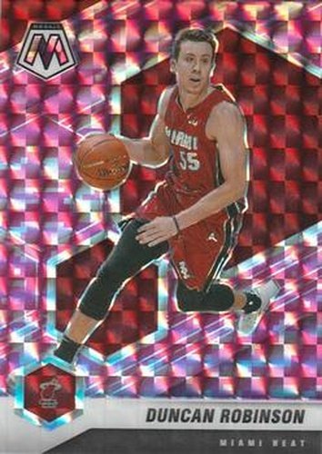 #28 Duncan Robinson - Miami Heat - 2020-21 Panini Mosaic - Mosaic Camo Pink Basketball
