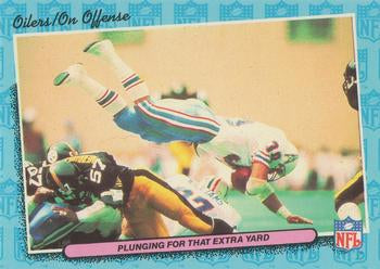 #28 Plunging for that Extra Yard Offense - Houston Oilers - 1986 Fleer Team Action Football