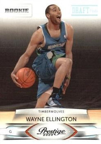 #178 Wayne Ellington - Minnesota Timberwolves - 2009-10 Panini Prestige - Draft Picks Light Blue Basketball