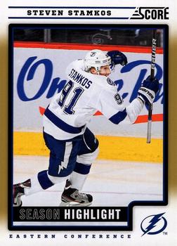 #28 Steven Stamkos - Tampa Bay Lightning - 2012-13 Score - Gold Rush Hockey