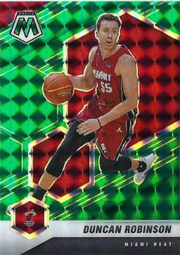 #28 Duncan Robinson - Miami Heat - 2020-21 Panini Mosaic - Mosaic Green Basketball