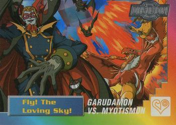 #28of32 Garudamon vs. Myotismon - 2000 Upper Deck Digimon Series 2 - Silver Foil
