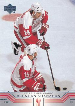 #290 Brendan Shanahan - Detroit Red Wings - 2001-02 Upper Deck Hockey
