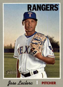 #290 Jose Leclerc - Texas Rangers - 2019 Topps Heritage Baseball