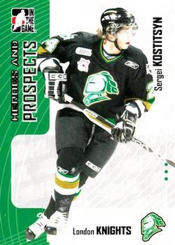 #290 Sergei Kostitsyn - London Knights - 2005-06 In The Game Heroes and Prospects Hockey