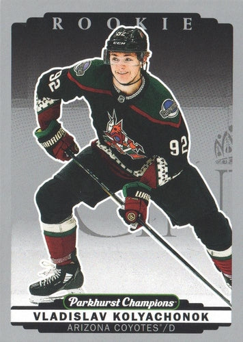#290 Vladislav Kolyachonok - Arizona Coyotes - 2022-23 Parkhurst Champions - Silver Hockey