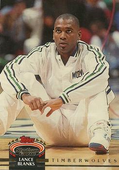 #290 Lance Blanks - Minnesota Timberwolves - 1992-93 Stadium Club Basketball