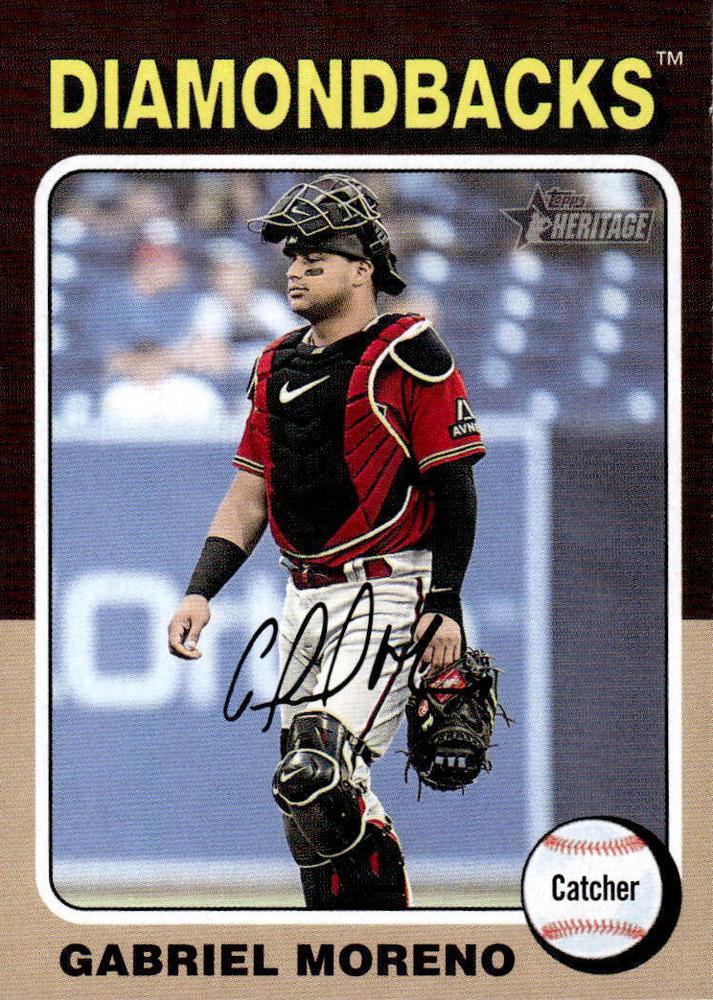 #290 Gabriel Moreno - Arizona Diamondbacks - 2024 Topps Heritage Baseball