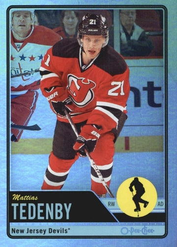 #290 Mattias Tedenby - New Jersey Devils - 2012-13 O-Pee-Chee - Rainbow Hockey