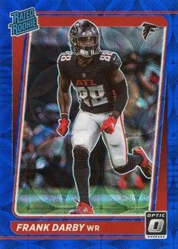 #290 Frank Darby - Atlanta Falcons - 2021 Donruss Optic - Blue Scope Football