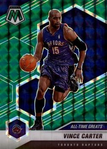 #290 Vince Carter - Toronto Raptors - 2020-21 Panini Mosaic - Mosaic Green Basketball