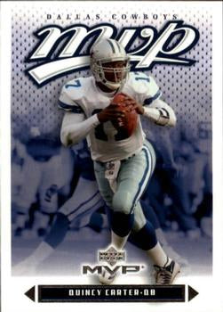 #290 Quincy Carter - Dallas Cowboys - 2003 Upper Deck MVP Football