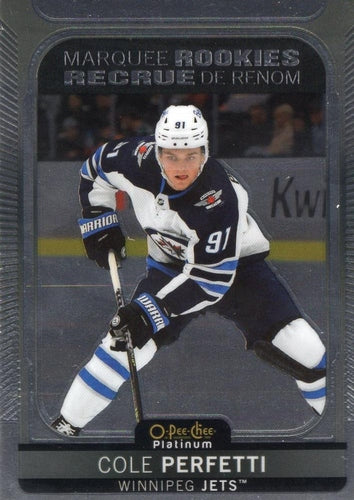#290 Cole Perfetti - Winnipeg Jets - 2021-22 O-Pee-Chee Platinum Hockey