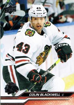 #291 Colin Blackwell - Chicago Blackhawks -2023-24 Upper Deck Hockey