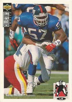 #291 Corey Miller - New York Giants - 1994 Collector's Choice Football