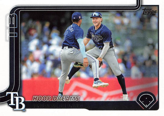 #291 Hoop Dreams: Nothing But Net (Gains) - Tampa Bay Rays - 2025 Topps Baseball