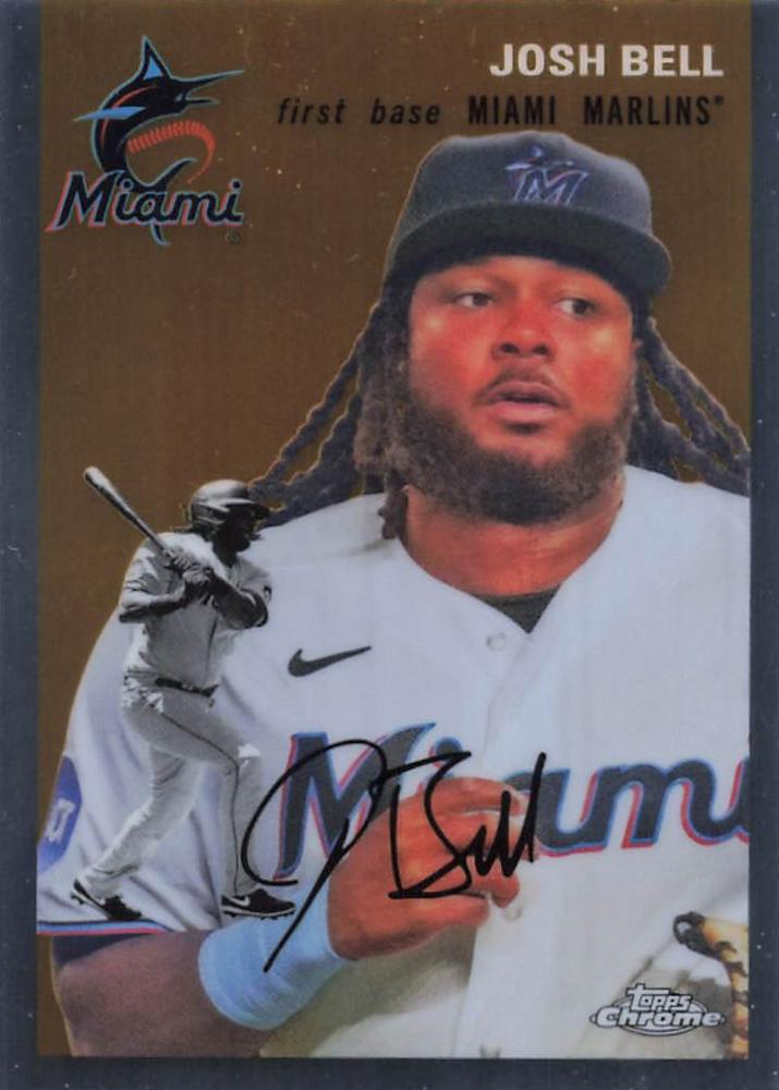 #291 Josh Bell - Miami Marlins - 2023 Topps Chrome Platinum Anniversary Baseball