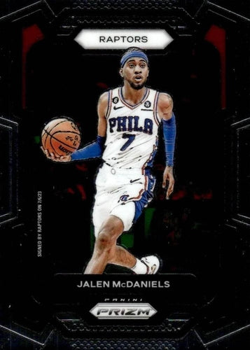 #291 Jalen McDaniels - Toronto Raptors - 2023-24 Panini Prizm Basketball