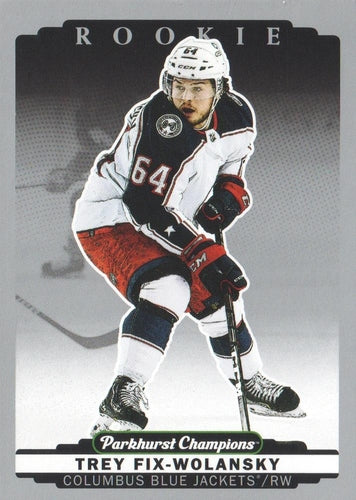 #291 Trey Fix-Wolansky - Columbus Blue Jackets - 2022-23 Parkhurst Champions - Silver Hockey