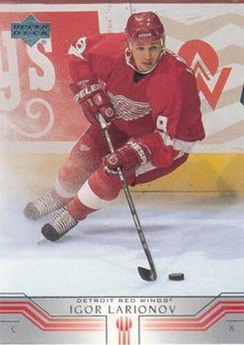 #291 Igor Larionov - Detroit Red Wings - 2001-02 Upper Deck Hockey