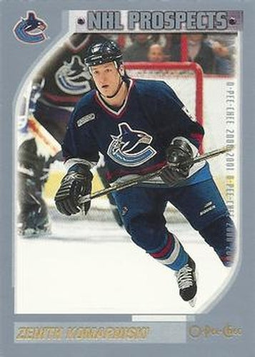 #291 Zenith Komarniski - Vancouver Canucks - 2000-01 O-Pee-Chee Hockey