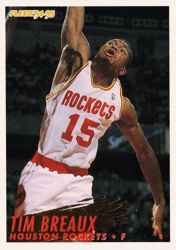 #291 Tim Breaux - Houston Rockets - 1994-95 Fleer Basketball