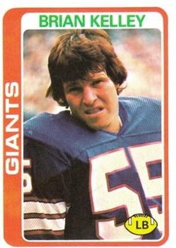 #291 Brian Kelley - New York Giants - 1978 Topps Football