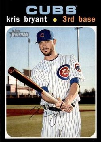 #291 Kris Bryant - Chicago Cubs - 2020 Topps Heritage Baseball