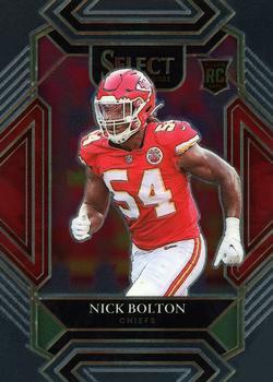 #291 Nick Bolton - Kansas City Chiefs - 2021 Panini Select - Black and Gold Prizm Die Cut Football