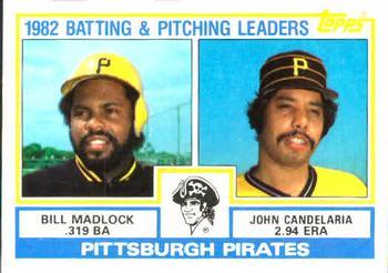 #291 Pirates Leaders / Checklist Bill Madlock / John Candelaria - Pittsburgh Pirates - 1983 Topps Baseball