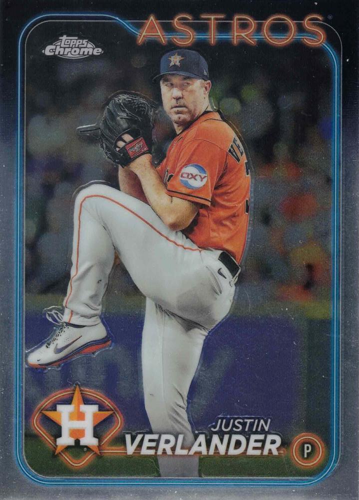 #291 Justin Verlander - Houston Astros - 2024 Topps Chrome Baseball