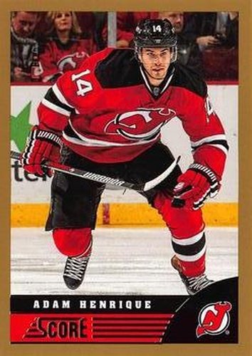 #291 Adam Henrique - New Jersey Devils - 2013-14 Score - Gold Hockey