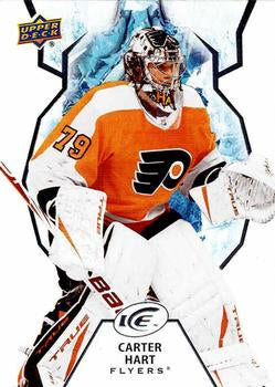 #21 Carter Hart - Philadelphia Flyers - 2021-22 Upper Deck Ice Hockey