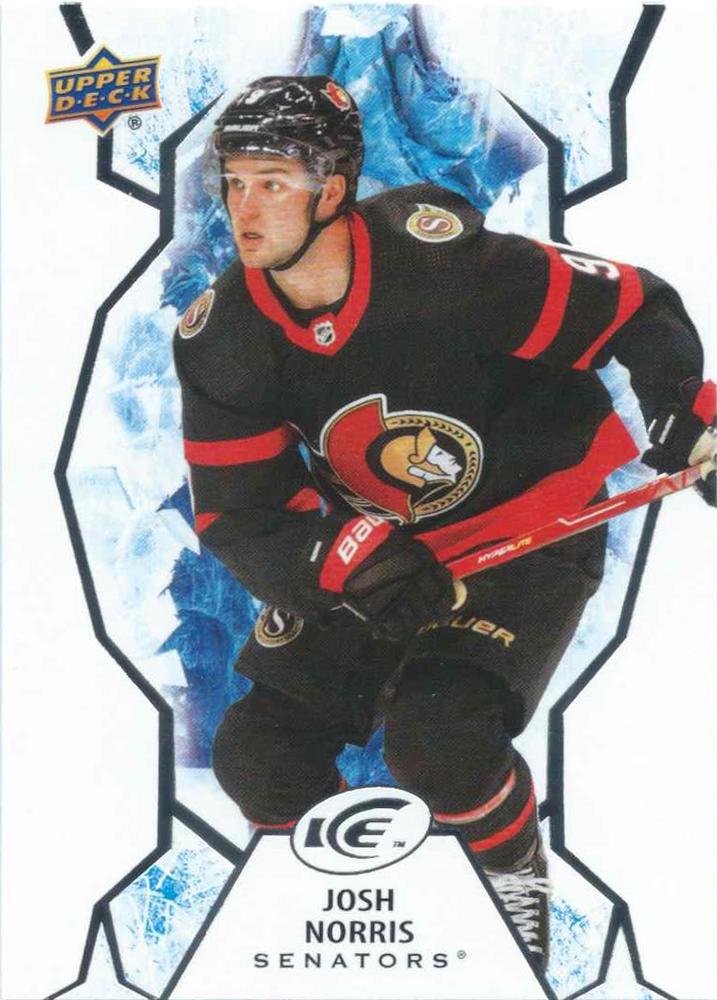 #67 Josh Norris - Ottawa Senators - 2021-22 Upper Deck Ice Hockey