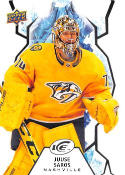 #74 Juuse Saros - Nashville Predators - 2021-22 Upper Deck Ice Hockey