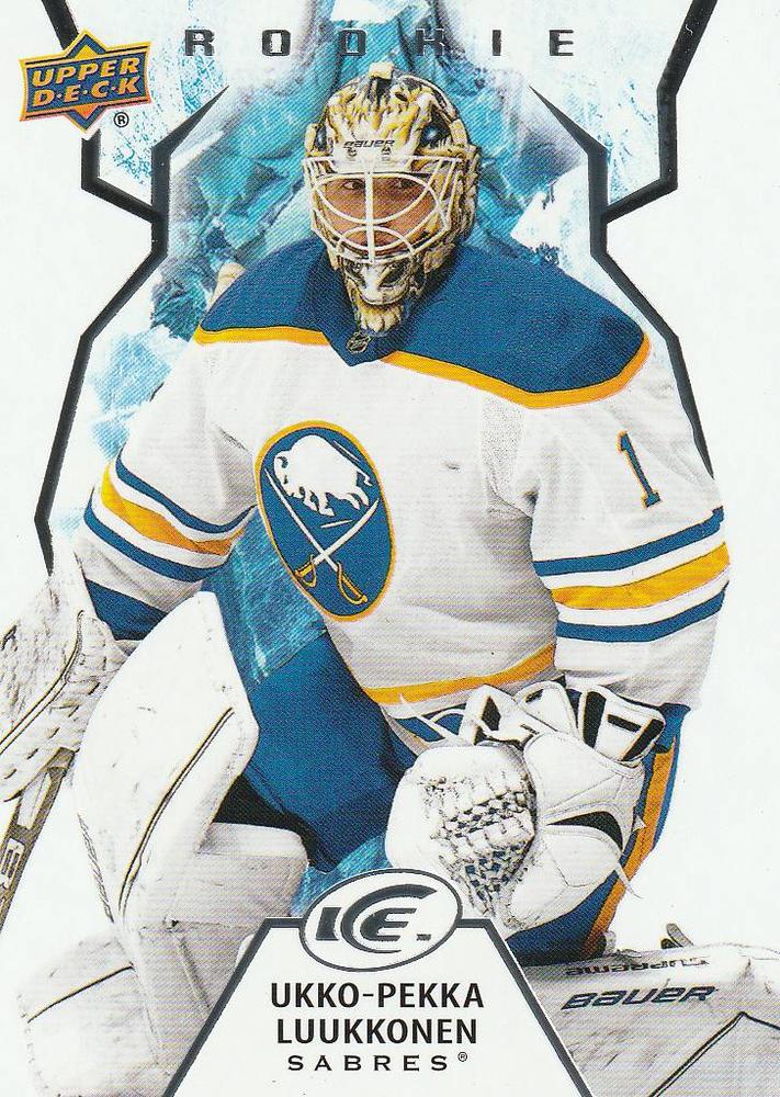 #102 Ukko-Pekka Luukkonen - Buffalo Sabres - 2021-22 Upper Deck Ice Hockey