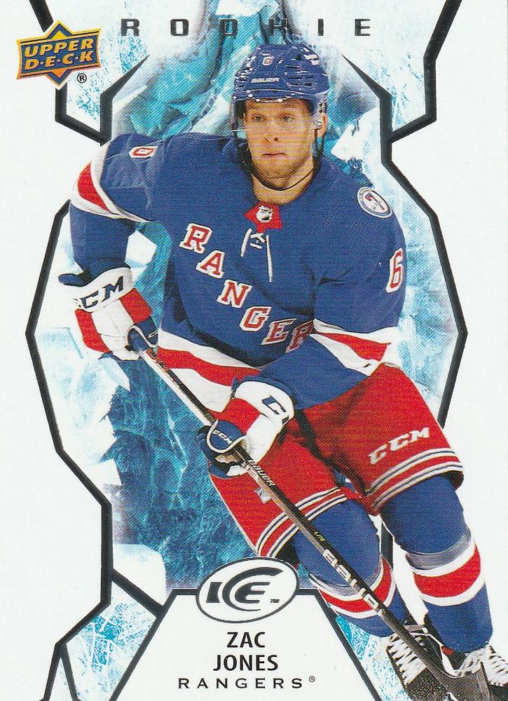#106 Zac Jones - New York Rangers - 2021-22 Upper Deck Ice Hockey