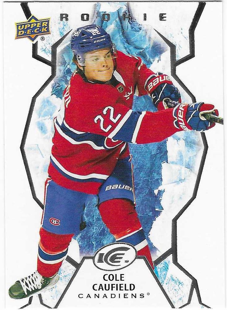 #122 Cole Caufield - Montreal Canadiens - 2021-22 Upper Deck Ice Hockey