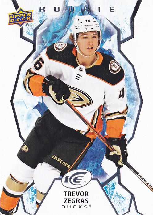 #123 Trevor Zegras - Anaheim Ducks - 2021-22 Upper Deck Ice Hockey