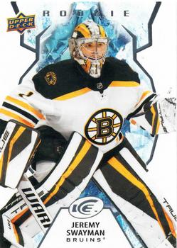 #141 Jeremy Swayman - Boston Bruins - 2021-22 Upper Deck Ice Hockey