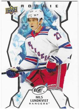 #149 Nils Lundkvist - New York Rangers - 2021-22 Upper Deck Ice Hockey
