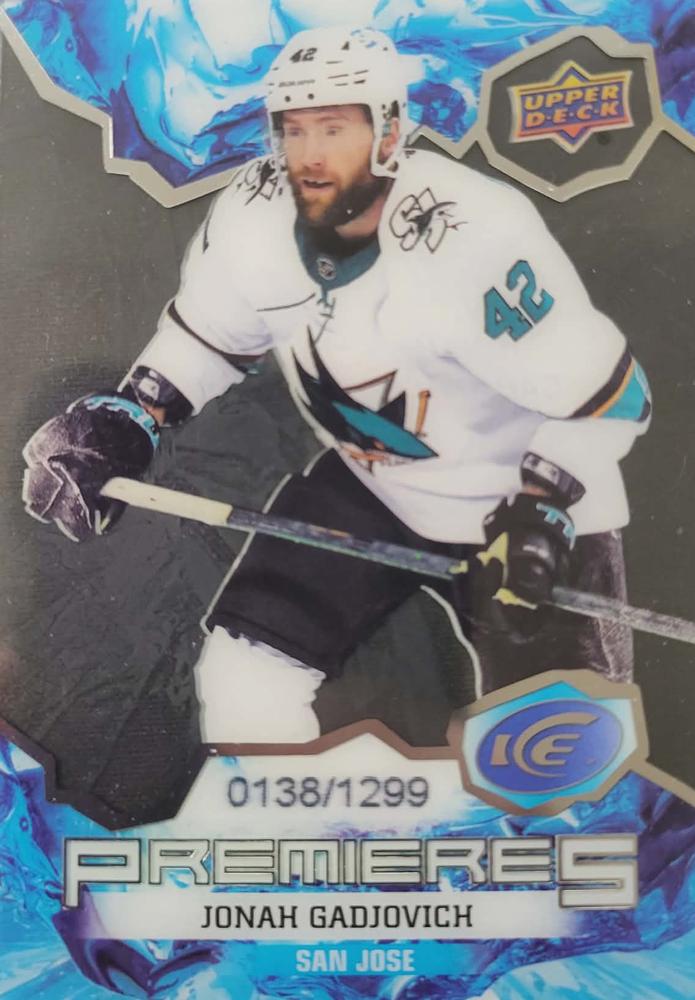 #155 Jonah Gadjovich - San Jose Sharks - 2021-22 Upper Deck Ice Hockey